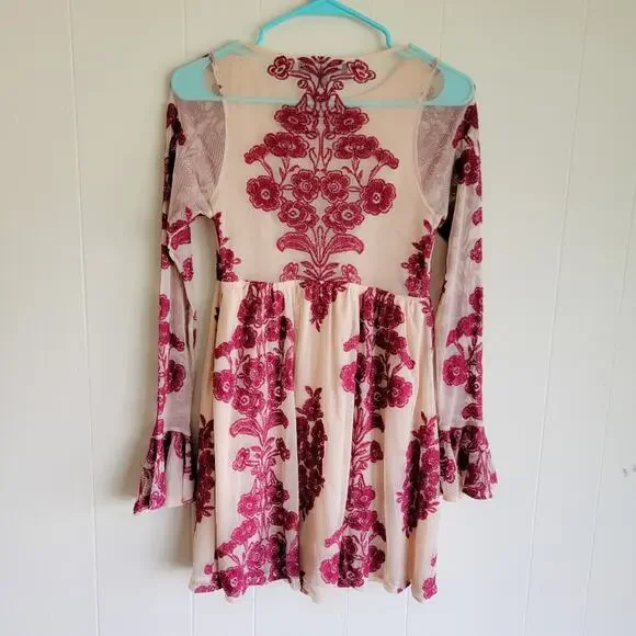 For Love & Lemons Temecula Long Sleeve Mini Dress - Picture 4 of 5